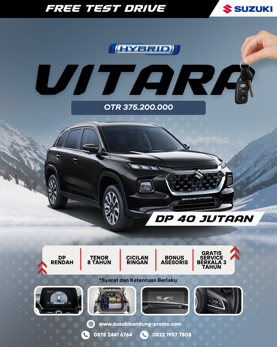 dealer suzuki bandung - harga suzuki grand vitara - kredit grand vitara