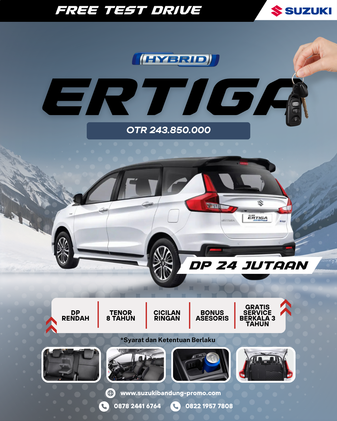 dealer suzuki bandung - harga ertiga - kredit ertiga