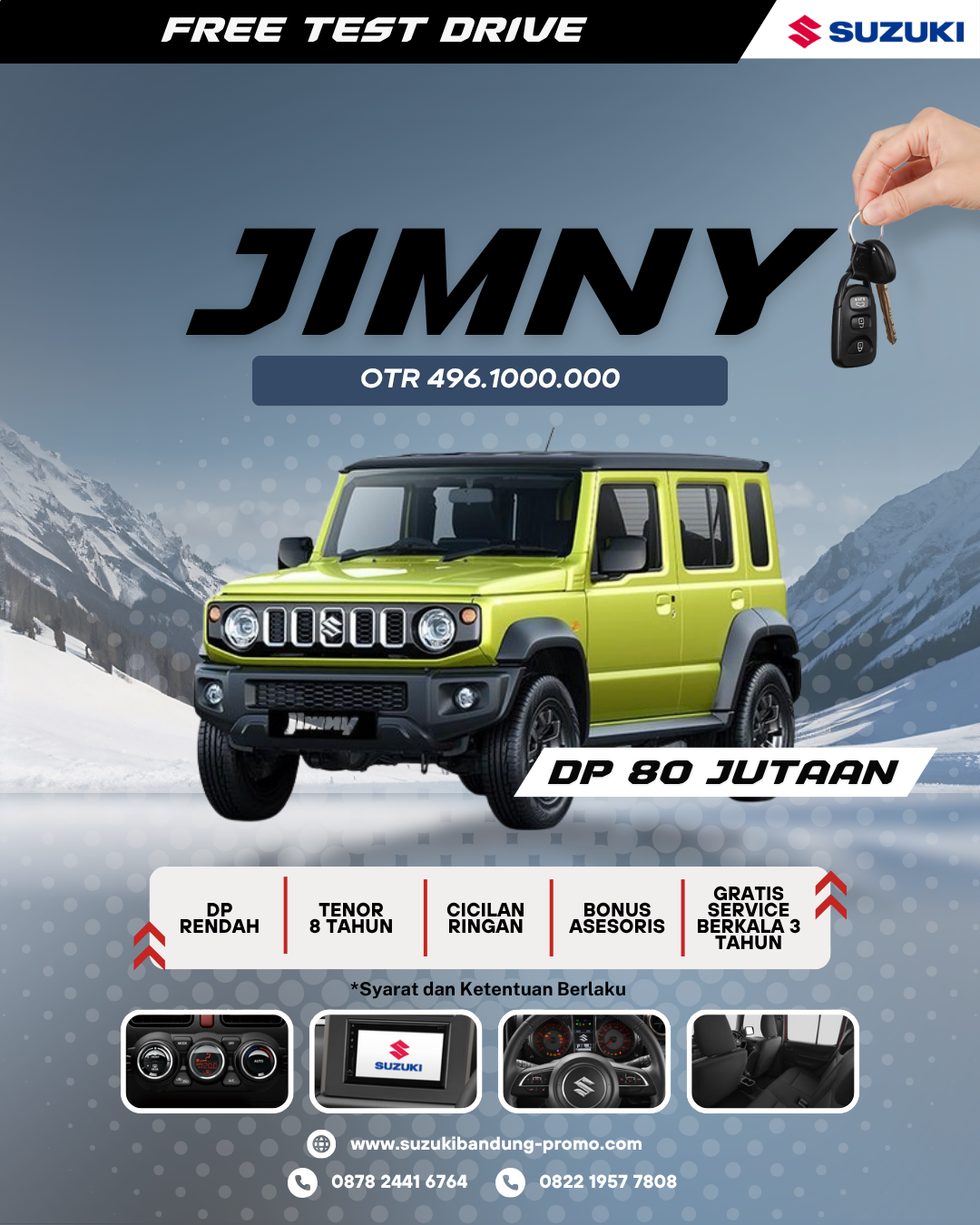 dealer suzuki bandung - harga jimny - kredit jimny