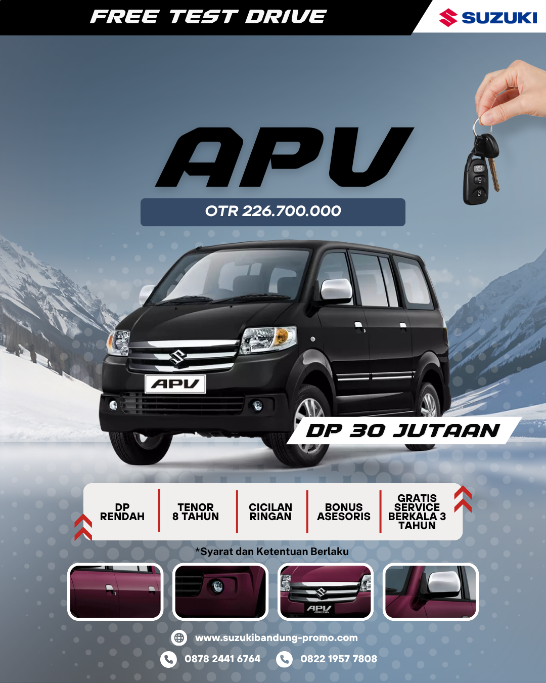 dealer suzuki bandung - harga suzuki apv - kredit apv